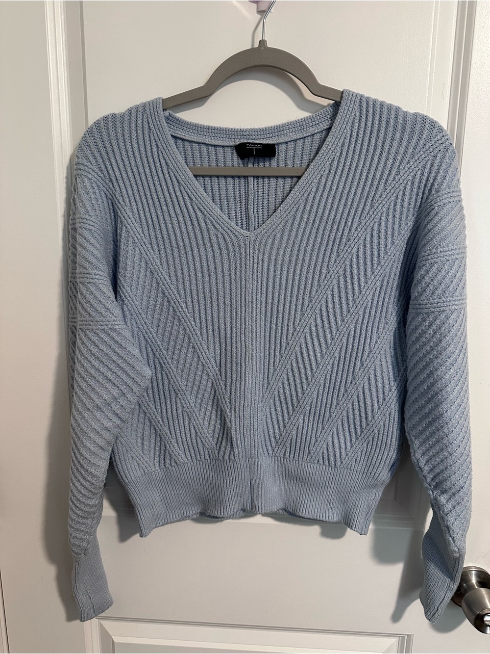 Tahari light blue sweater